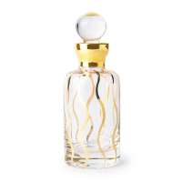 Latest Arabian Fragrance Glass Perfume Bottle Shiny Gold Attar Oil Bottle